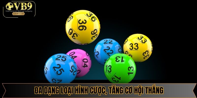 Đa dạng loại hình cược, tăng cơ hội thắng cùng Saba Lottery Vuabai9